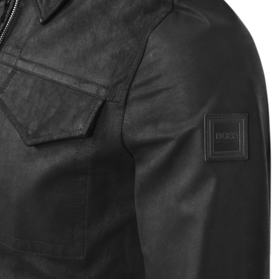 Alternative Image for ProductBOSS Jobean Leather Jacket Black3